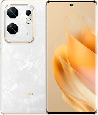 Смартфон Infinix X6731B Zero 30 256Gb 8Gb белый моноблок 3G 4G 2Sim 6.78" 1080x2400 Android 13 108Mpix 802.11 a/b/g/n/ac NFC GPS GSM900/1800 GSM1900 Protect FM