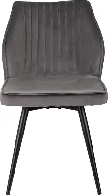 Стул для дома Бюрократ CH-K5_SP с повор.мех. т.серый Holland 18 металл черный на ножках (CH-K5_1/SP/HL18)