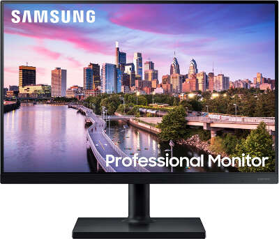 Монитор Samsung 24" F24T450GY черный IPS LED 16:10 DVI HDMI M/M матовая HAS Piv 250cd 178гр/178гр 1920x1200 75Hz DP FHD USB 5.5кг