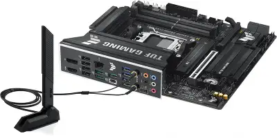 Материнская плата Asus TUF GAMING B850M-PLUS WIFI SocketAM5 AMD B850 4xDDR5 mATX AC`97 8ch(7.1) 2.5Gg RAID+HDMI+DP