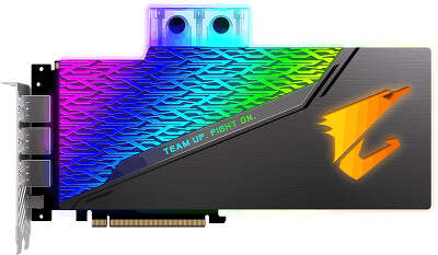 Видеокарта GIGABYTE nVidia GeForce RTX 2080 Ti Aorus Xtreme WATERFORCE WB 11Gb GDDR6 PCI-E 3HDMI, 3DP