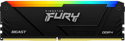 Модуль памяти DDR4 DIMM 16384Mb DDR3200 Kingston FURY Beast Black RGB XMP (KF432C16BB12A/16)