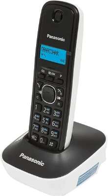 Panasonic KX-TG1611RUW (белый) {АОН, Caller ID,12 мелодий звонка,подсветка дисплея,поиск трубки}