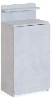 Стол для компьютера Сокол СП-19 складн. столешница ЛДСП бетон каркас хром (00-00015992)