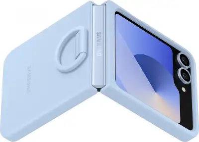 Чехол (клип-кейс) Samsung для Samsung Galaxy Z Flip6 Silicone Case Flip 6 (F741) голубой (EF-PF741TLEGRU)