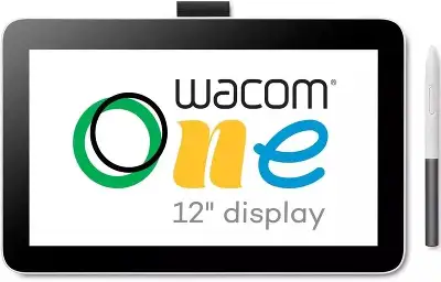 Графический планшет-монитор Wacom One 12 LED USB Type-C белый