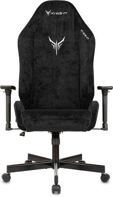 Кресло игровое Knight N1 Fabric черный Light-20 с подголов. крестов. металл