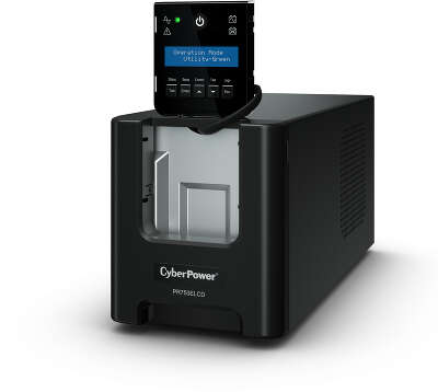 ИБП CyberPower PR750ELCD, Line-Interactive, 750VA/675W, 6 IEC-320 С13 розеток, USB&Serial, SNMPslot, LCD дисплей, Black, 0.48х0.27х0.28м., 13.5кг./ UPS Line-Interactive CyberPower PR750ELCD 750VA/675W USB/RS-232/EPO/SNMPslot (6 IEC С13)