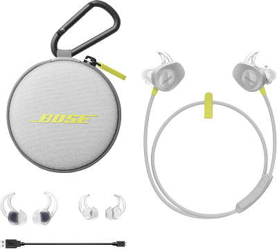 Наушники беспроводные Bose SoundSport Wireless In-Ear Headphones, Citron [761529-0030]