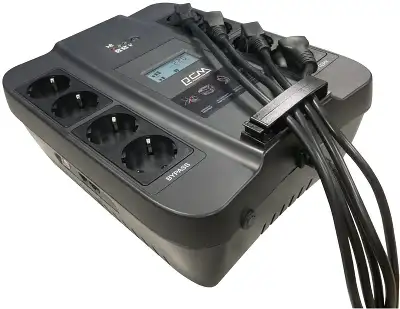 ИБП Powercom Back-UPS Spider, 900VA, 540W, EURO, черный