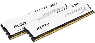 Набор памяти DDR4 DIMM 2*8192Mb DDR2400 Kingston HyperX Fury White [HX424C15FW2K2/16]