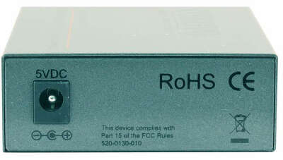 Медиаконвертер/ OSNOVO Гигабитный медиаконвертер, по одному волокну SM до 20 км, по MM - до 500м, tx1550/rx1310нм