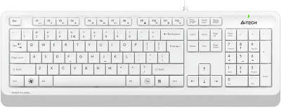 Клавиатура A4 Fstyler FK10 белый/серый USB Multimedia
