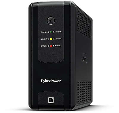 ИБП CYBERPOWER UT1200EG черный (линейно-интерактивный, 1200VA, 700W, 4хEURO, USB, RJ45) (UT1200EG)