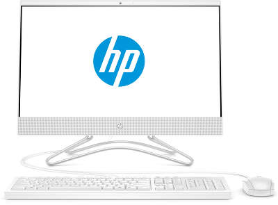 Моноблок HP 22-c0027ur 21.5" FHD i3-8130U/8/1000/128 SSD/GF MX110 2G/WF/BT/Cam/Kb+Mouse/W10,белый (4GQ79EA)