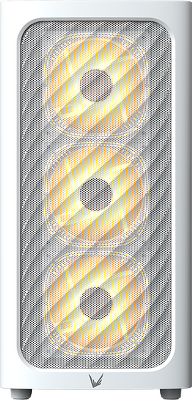 корпус Formula V Line Air Mesh G3 Plus White, MATX, Type-C*1, USB3.0*2, FRONT 3x120mm FRGB, REAR 1x120mm FRGB