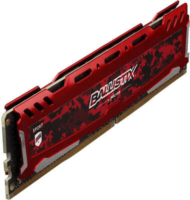 Модуль памяти DDR4 DIMM 4Gb DDR2666 Crucial Ballistix Sport LT Red (BLS4G4D26BFSE)