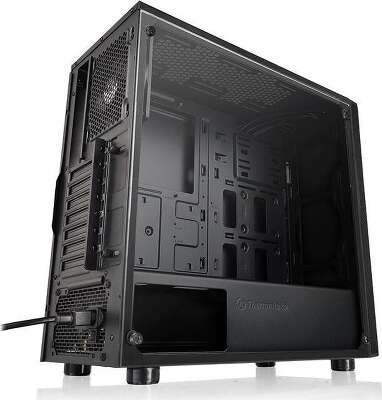 Корпус Thermaltake Versa J23 TG, черный, ATX, Без БП (CA-1L6-00M1WN-00)