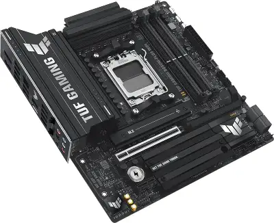 Материнская плата Asus TUF GAMING B850M-PLUS WIFI SocketAM5 AMD B850 4xDDR5 mATX AC`97 8ch(7.1) 2.5Gg RAID+HDMI+DP