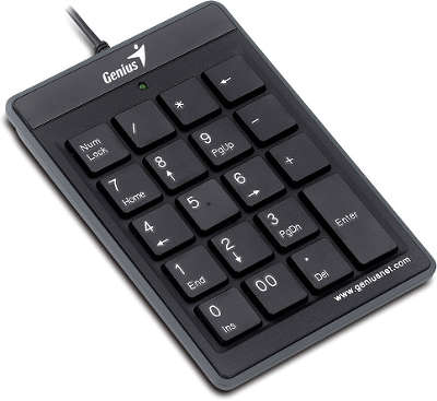 Цифровая клавиатура для ноутбука Genius NumPad i110, USB, black