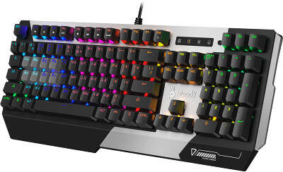 Клавиатура A4Tech Bloody B865R механическая серый/черный USB for gamer LED