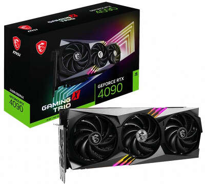 Видеокарта MSI NVIDIA nVidia GeForce RTX 4090 GAMING X TRIO 24Gb DDR6X PCI-E HDMI, 3DP