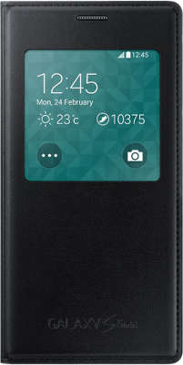 Чехол-книжка Samsung для Samsung Galaxy S5 mini S-View, Black (EF-CG800BBEGRU)