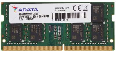 A-data DDR4 SODIMM 8GB 3200 Premier AD4S32008G22-SGN,  CL22, 1.2V