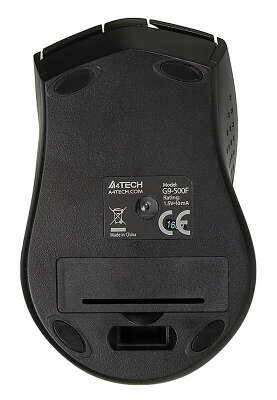 Мышь A4Tech V-Track G9-500F черный оптическая 1200dpi беспров. USB1.1 4but