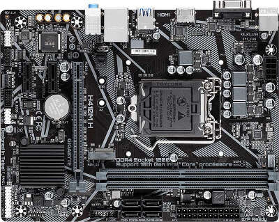 Материнская плата Gigabyte H410M H Soc-1200 Intel H410 2xDDR4 mATX AC`97 8ch(7.1) GbLAN+VGA+HDMI