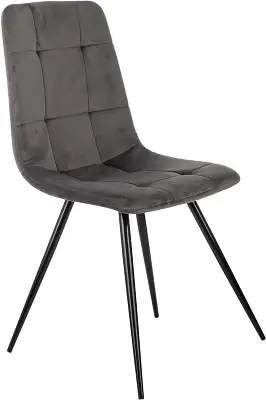 Стул для дома Бюрократ CH-K1_2 комплект 2шт т.серый Holland 18 металл черный на ножках (CH-K1_1/HL18_2)