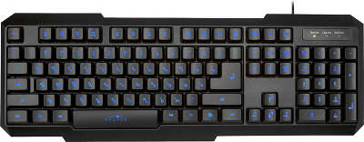 Клавиатура USB Oklick 740G LED, чёрная