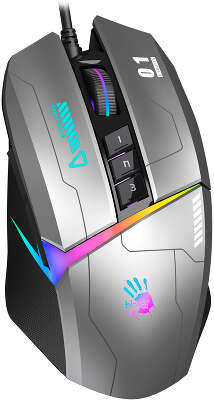 Мышь A4Tech Bloody W60 Max Gun серый/черный оптическая 10000dpi USB 10but