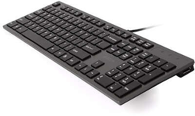 Клавиатура A4Tech KV-300H серый/черный USB slim