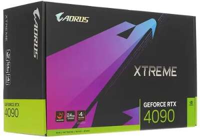 Видеокарта GIGABYTE NVIDIA nVidia GeForce RTX 4090 AORUS XTREME WATERFORCE 24Gb DDR6X PCI-E HDMI, 3DP