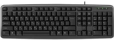 Клавиатура проводная DEFENDER HB-420 черный (USB, 107 клавиши) (45420)