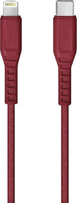 Кабель Uniq Flex USB-C to Lightning, 1.2 м, Red [FLEX(CTMFI)-RED]