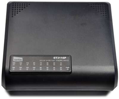 Netis ST3116P Коммутатор неуправляемый, 16 портов, 16х100 Мбит/сек, настольный, пластиковый корпус