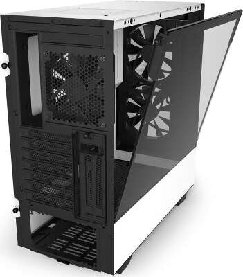 Корпус NZXT H510 Elite White/black, белый, ATX, Без БП (CA-H510E-W1)