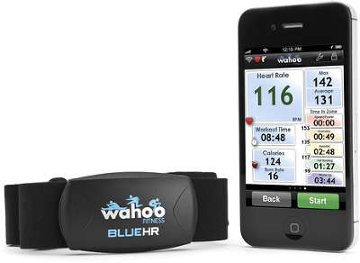 Датчик для измерений данных сердца Wahoo Fitness Blue HR Heart Rate Strap для iPhone 4S