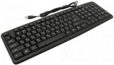 Клавиатура проводная Defender HB-420 black (USB, полноразмерная, 107+3 кл.) (45420)