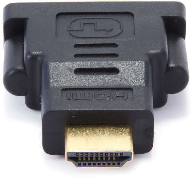 Переходник HDMI-DVI Cablexpert, 19M/25F, золотые разъемы, пакет