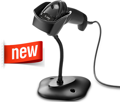 Сканер штрихкодов Zebra DS2208-SR BLACK USB KIT Комплект с подставкой: DS2208-SR00007ZZWW SCANNER, CBA-U21-S07ZBR SHIELDED USB CABLE, 20-71043-04R STAND