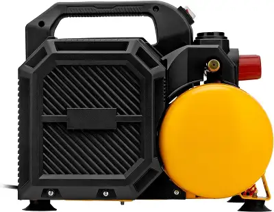 Компрессор поршневой Denzel DLS750/6 безмасляный 140л/мин 6л 750Вт желтый/черный