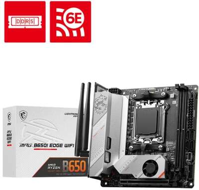 Материнская плата AMD B650 SAM5 MITX MPG B650I EDGE WIFI MSI