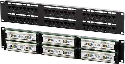 Патч-панель Lanmaster NM-PPU48C 19" 2U 48xRJ45 кат.5e UTP