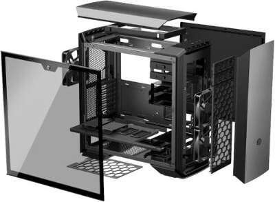 Корпус COOLERMASTER MasterCase MC600P, черный, ATX, Без БП (MCM-M600P-KG5N-S00)