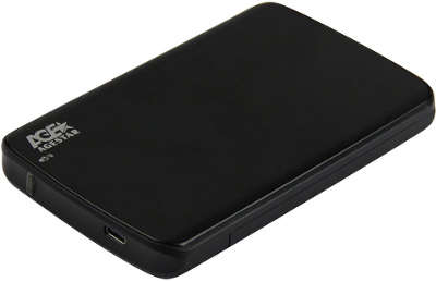 Внешний корпус для HDD/SSD AgeStar 31UB2A12C SATA пластик/алюминий черный 2.5"