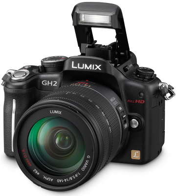 Цифровая фотокамера Panasonic Lumix DMC-GH2HEE-K Black Kit (Micro 4/3 14-140 мм)