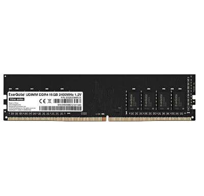 Exegate EX283086RUS Модуль памяти ExeGate Value DIMM DDR4 16GB <PC4-19200> 2400MHz